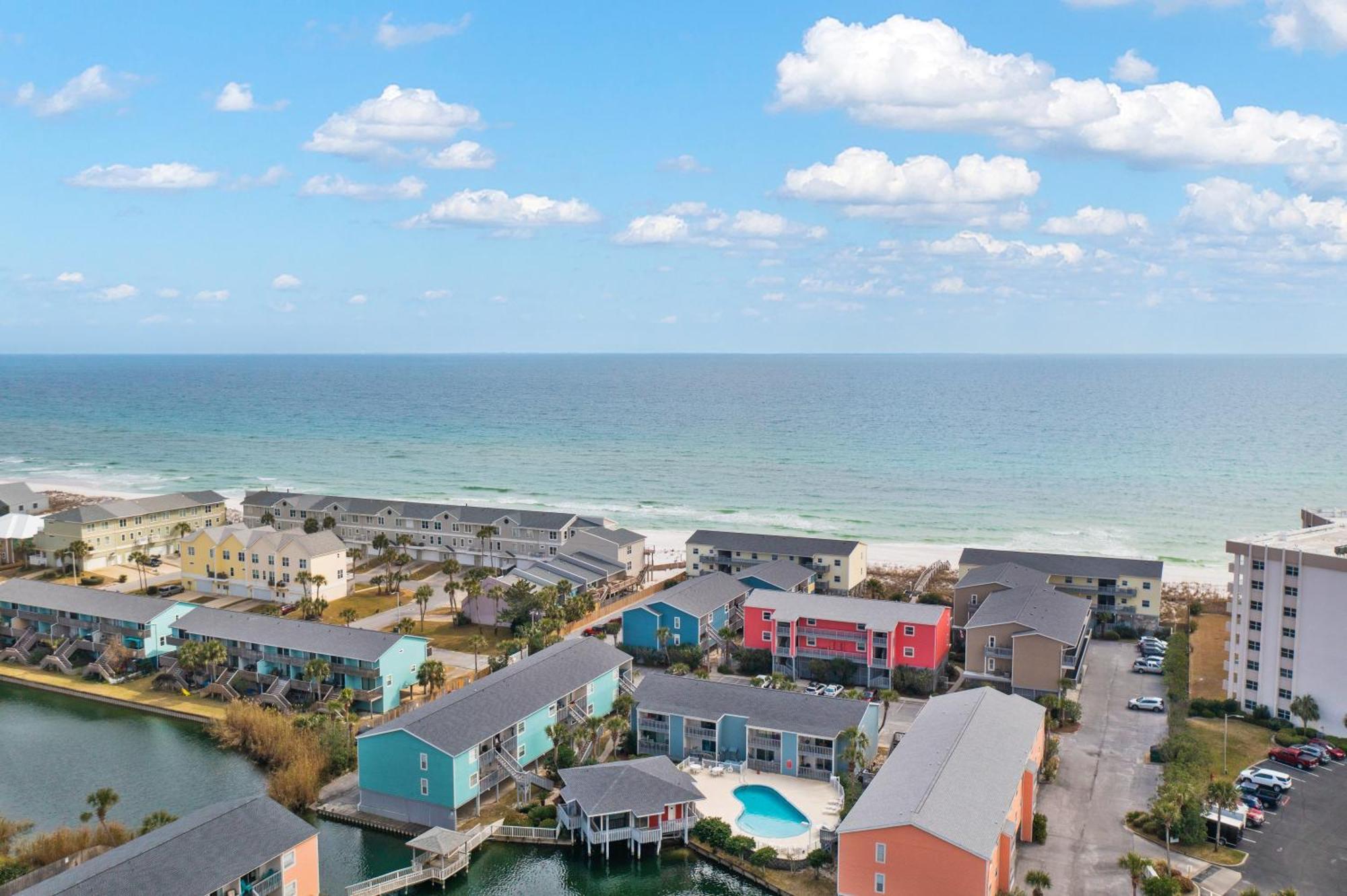 Villas On The Gulf L1- Ocean View Steps To Beach! Pensacola Beach Bagian luar foto